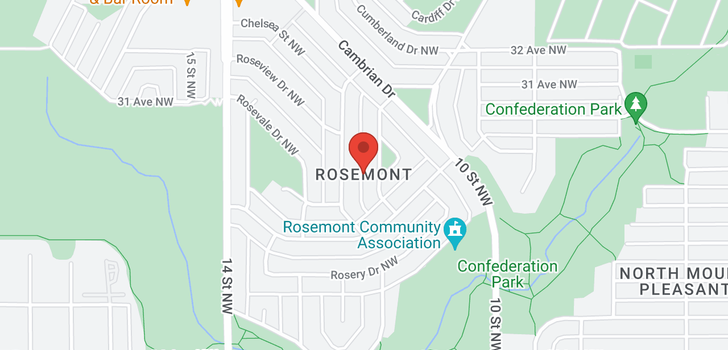 map of 6 ROSEVIEW DR NW